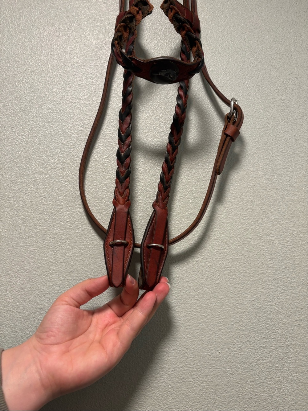 Brown Braided Parelli Headstall